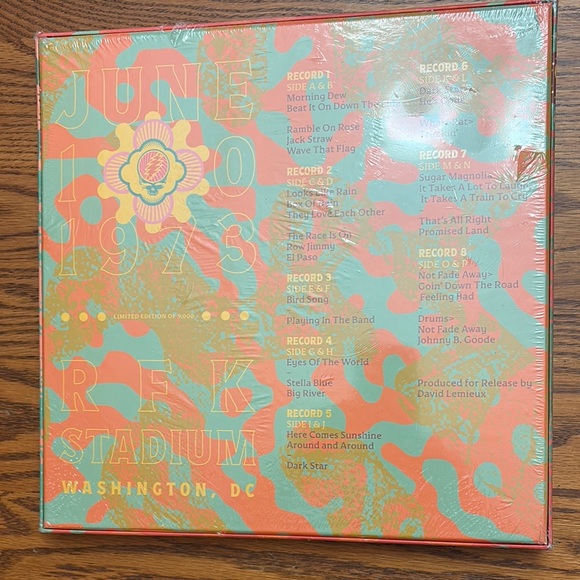 NEW Grateful Dead Live at RFK Stadium Vinyl LP Album Box Set SEALED - Picture 3 of 4